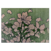 Planche À Découper Cascade de fleurs roses (Devant)