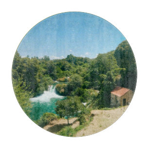 Planche À Découper Cascades de Krka - Parc national de Krka - Croatie