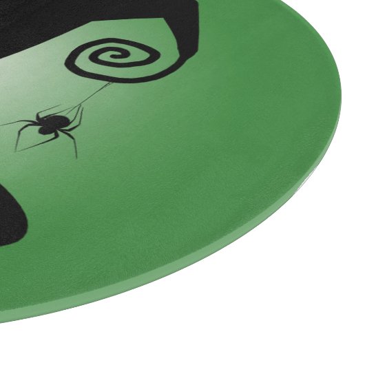 Planche À Découper Casquette de sorcière avec Spiderweb Green Cutting (Coin)