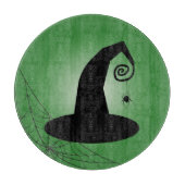 Planche À Découper Casquette de sorcière avec Spiderweb Green Cutting (Devant)