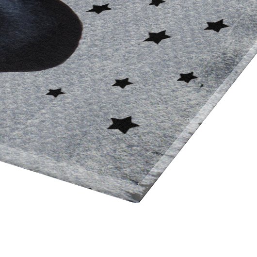 Planche À Découper Casquette de sorcière noire étoiles mignonne araig (Coin)