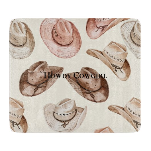 Planche À Découper Casquettes de fille à la crème rose (Devant)