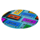 Planche À Découper Cassette Rétro : Collection Arrière - plan Bleue (Coin)