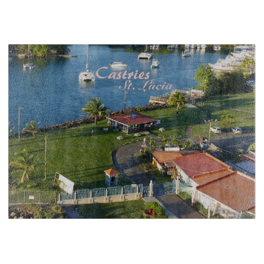 Planche À Découper Castries Sainte-Lucie Caraïbes (Devant)