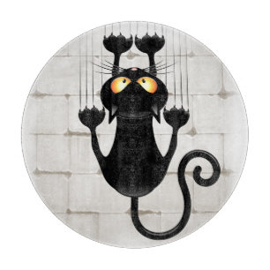 Planche À Découper Cat Falling down fun dessin personnage