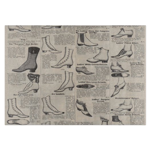 Planche À Découper Catalogue de chaussures pour dames vintage - 1900s (Devant)
