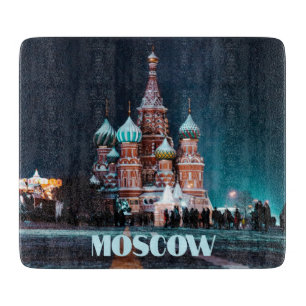 Planche À Découper Cathédrale Saint-Basile de Moscou Russie