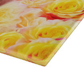 Planche à découper Cavalier Black & Tan aux roses (Coin)