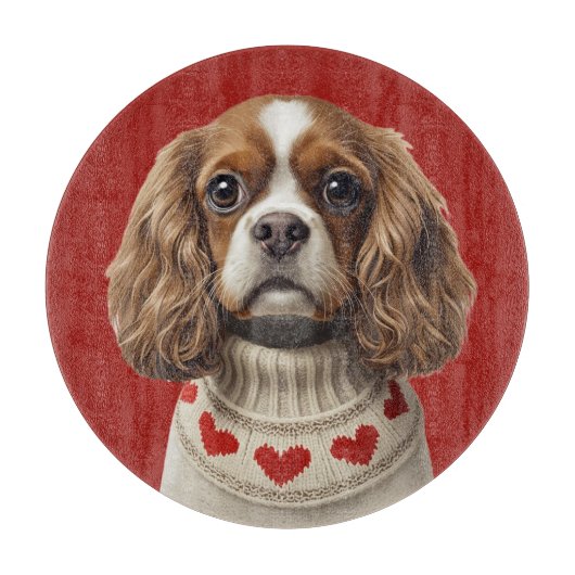 Planche À Découper Cavalier cœur d'amour (Devant)