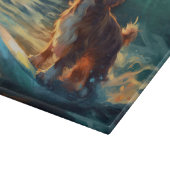 Planche À Découper Cavalier King Beach Surf Peinture (Coin)