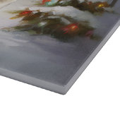 Planche À Découper Cavalier King Charles Spaniel Caravane Noël (Coin)