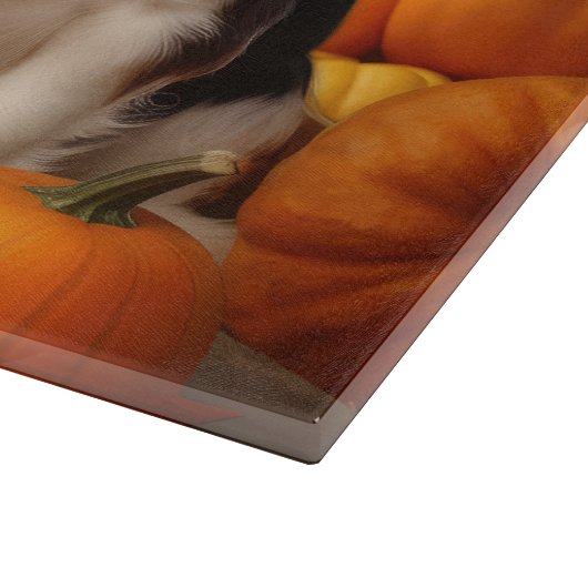 Planche À Découper Cavalier King Charles Spaniel Chiot Citrouille d'a (Coin)
