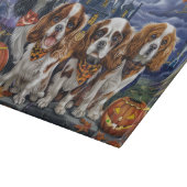 Planche À Découper Cavalier King Charles Spaniel Halloween Éffrayant (Coin)