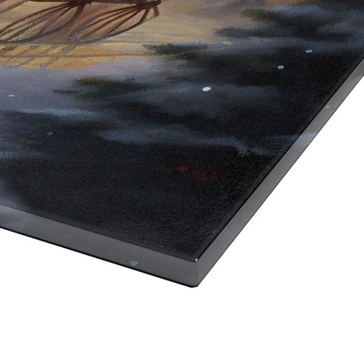 Planche À Découper Cavalier King Charles Spaniel Noël Festive (Coin)