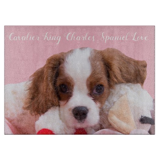 Planche À Découper Cavalier King Charles Spaniel Puppy Cutboard (Devant)