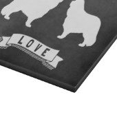 Planche À Découper Cavalier King Charles Spaniel Silhouettes Amour (Coin)