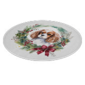 Planche À Découper Cavalier King Christmas Wreath Festive Pup (Coin)