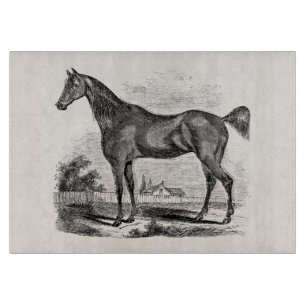 Planche À Découper Cavalier vintage de cheval de pur sang