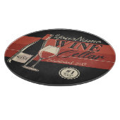 Planche À Découper Cave à vin personnalisée Bouteille Salle de dégust (Coin)