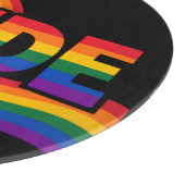 Planche À Découper Célébration de la fierté arc-en-ciel (Coin)
