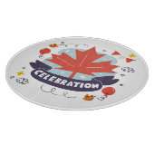 Planche À Découper Célébration festive de la feuille d'érable (Coin)
