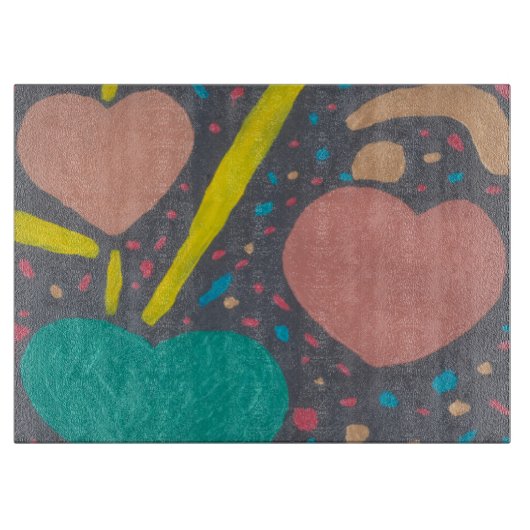 Planche À Découper Célébrer la table de coupe d'amour (Devant)