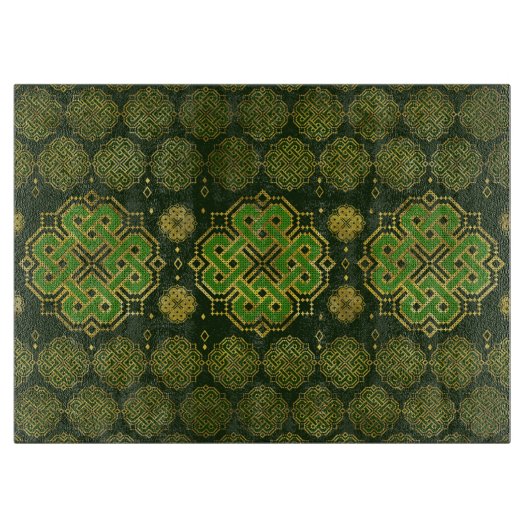 Planche À Découper Céltic Endless Knot - Shamrock à quatre feuilles (Devant)