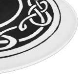 Planche À Découper Celtic Knotwork Cercle de Lune Monogramme Noir Bla (Coin)