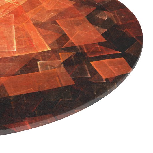 Planche À Découper Cercle d'art Abstrait (Coin)