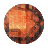 Planche À Découper Cercle d'art Abstrait (Devant)