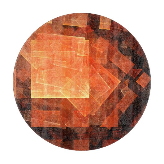 Planche À Découper Cercle d'art Abstrait (Devant)