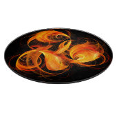 Planche À Découper Cercle d'art Abstrait Fireball (Coin)