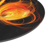 Planche À Découper Cercle d'art Abstrait Fireball (Coin)