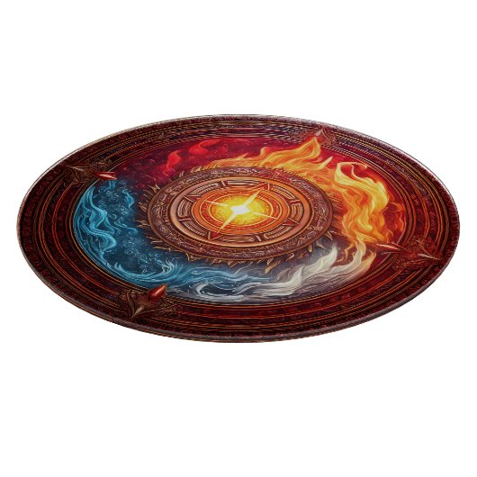 Planche À Découper Cercle Élémentaire Du Pouvoir (Coin)