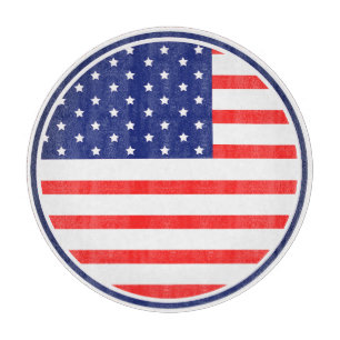 Planche à découper "Cercle patriotique du drapeau 