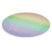 Planche À Découper Cercles arc-en-ciel pastel en cercles (Coin)