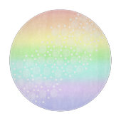 Planche À Découper Cercles arc-en-ciel pastel en cercles (Devant)