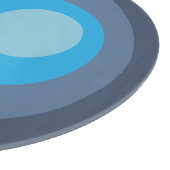 Planche À Découper Cercles bleus rétro (Coin)