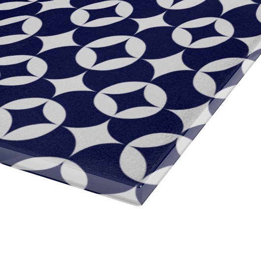 Planche À Découper Cercles de chevauchement bleu oriental Shippo géom (Coin)