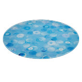 Planche À Découper Cercles d'hiver : Pois Abstraits. (Coin)