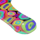 Planche À Découper Cercles funky peints Abstraits modernes (Coin)