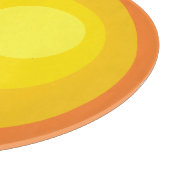 Planche À Découper Cercles orange rétro (Coin)