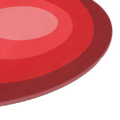 Planche À Découper Cercles Rouges Rétro (Coin)