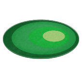 Planche À Découper Cercles Verts Rétro (Coin)