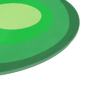Planche À Découper Cercles Verts Rétro (Coin)