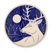 Planche À Découper Cerf au clair de lune (Devant)