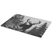 Planche À Découper Cerf avec grand rack hors forêt (Coin)