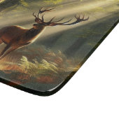 Planche À Découper Cerf dans la forêt matinale (Coin)