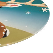 Planche À Découper Cerf de Noël mignon (Coin)