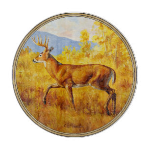 Planche À Découper Cerf de Virginie à l'automne Forêt d'Aspen